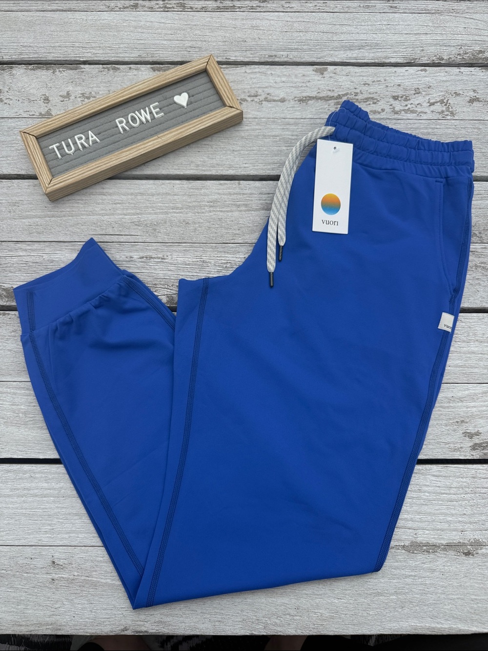 Vuori Performance Jogger Long Electric Blue Women’s Small NWT DreamKnit